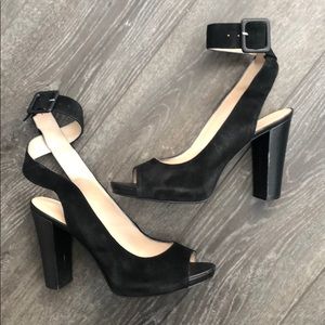 Nine West Elana Black Suede Size 10 Ankle …